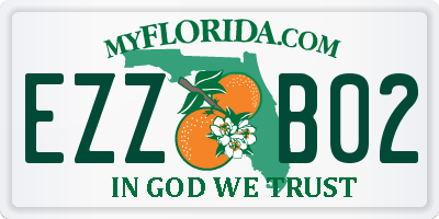 FL license plate EZZB02