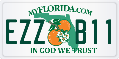 FL license plate EZZB11