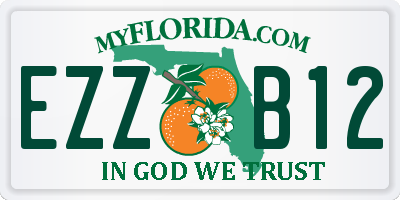 FL license plate EZZB12