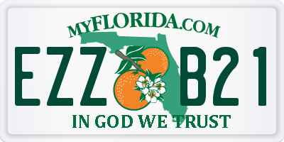 FL license plate EZZB21