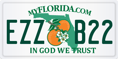 FL license plate EZZB22