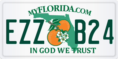 FL license plate EZZB24