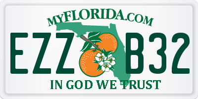 FL license plate EZZB32