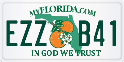 FL license plate EZZB41