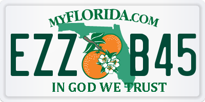 FL license plate EZZB45