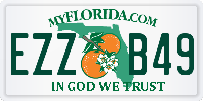 FL license plate EZZB49