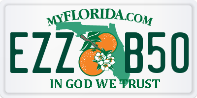 FL license plate EZZB50