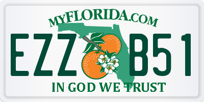 FL license plate EZZB51