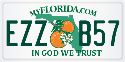 FL license plate EZZB57