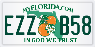 FL license plate EZZB58