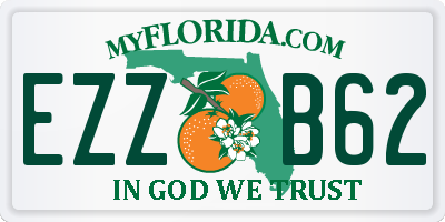 FL license plate EZZB62