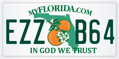 FL license plate EZZB64