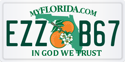 FL license plate EZZB67