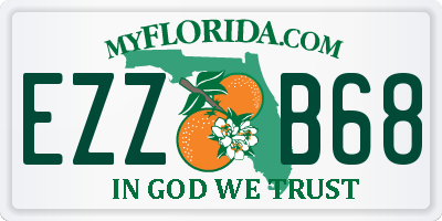 FL license plate EZZB68