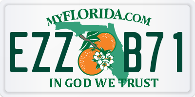 FL license plate EZZB71