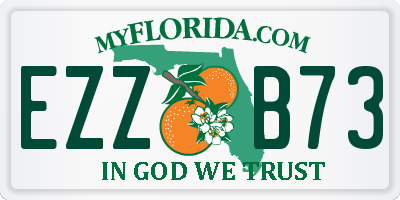 FL license plate EZZB73