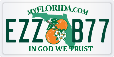 FL license plate EZZB77