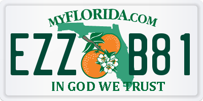 FL license plate EZZB81