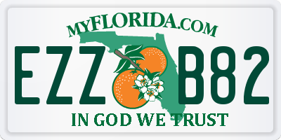 FL license plate EZZB82