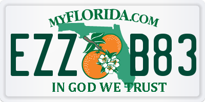 FL license plate EZZB83