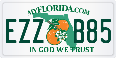 FL license plate EZZB85