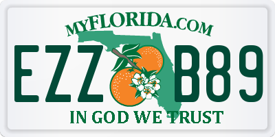 FL license plate EZZB89