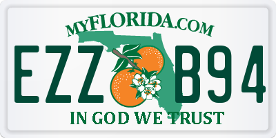 FL license plate EZZB94