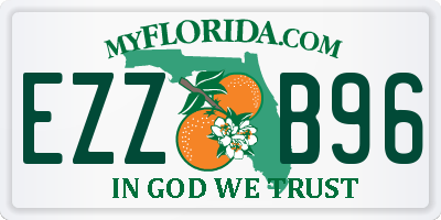 FL license plate EZZB96