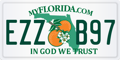 FL license plate EZZB97