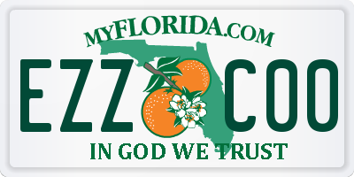 FL license plate EZZC00