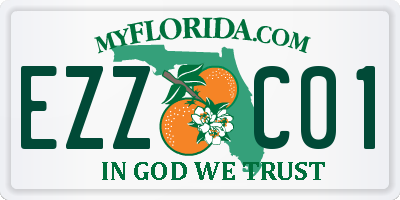 FL license plate EZZC01