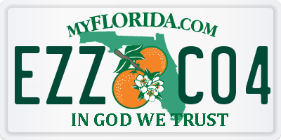 FL license plate EZZC04