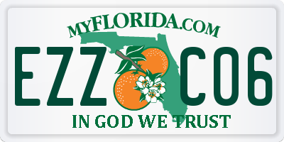 FL license plate EZZC06