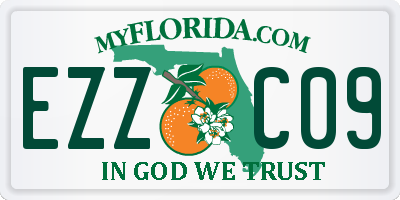 FL license plate EZZC09