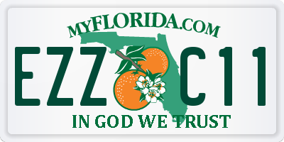 FL license plate EZZC11