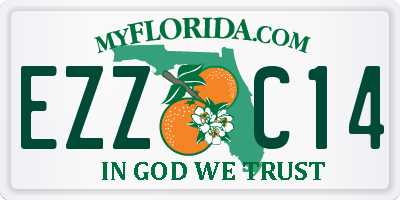 FL license plate EZZC14