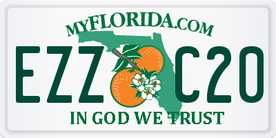 FL license plate EZZC20