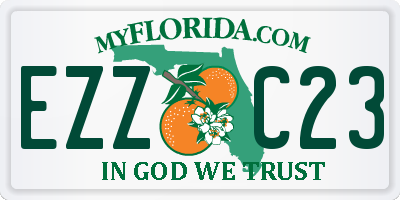 FL license plate EZZC23