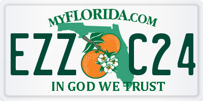 FL license plate EZZC24