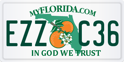 FL license plate EZZC36