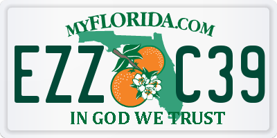 FL license plate EZZC39