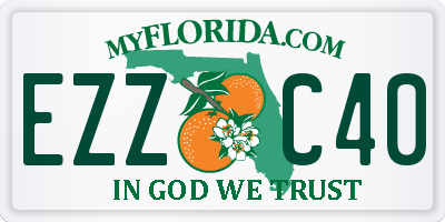 FL license plate EZZC40