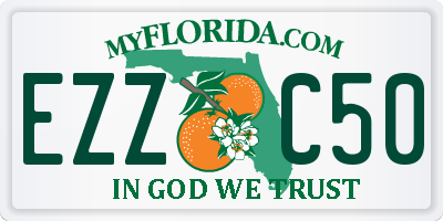 FL license plate EZZC50