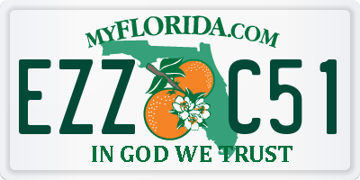 FL license plate EZZC51