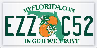 FL license plate EZZC52