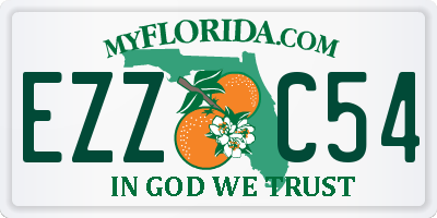 FL license plate EZZC54