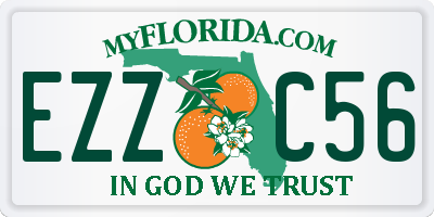 FL license plate EZZC56