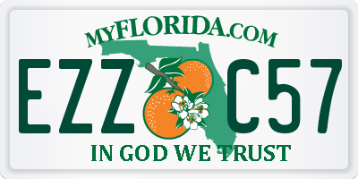 FL license plate EZZC57