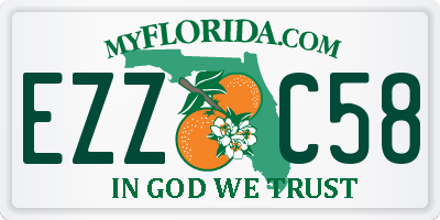 FL license plate EZZC58