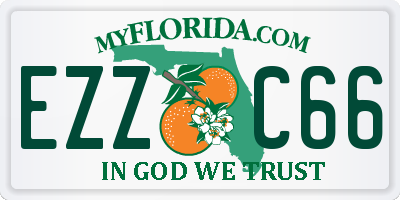 FL license plate EZZC66